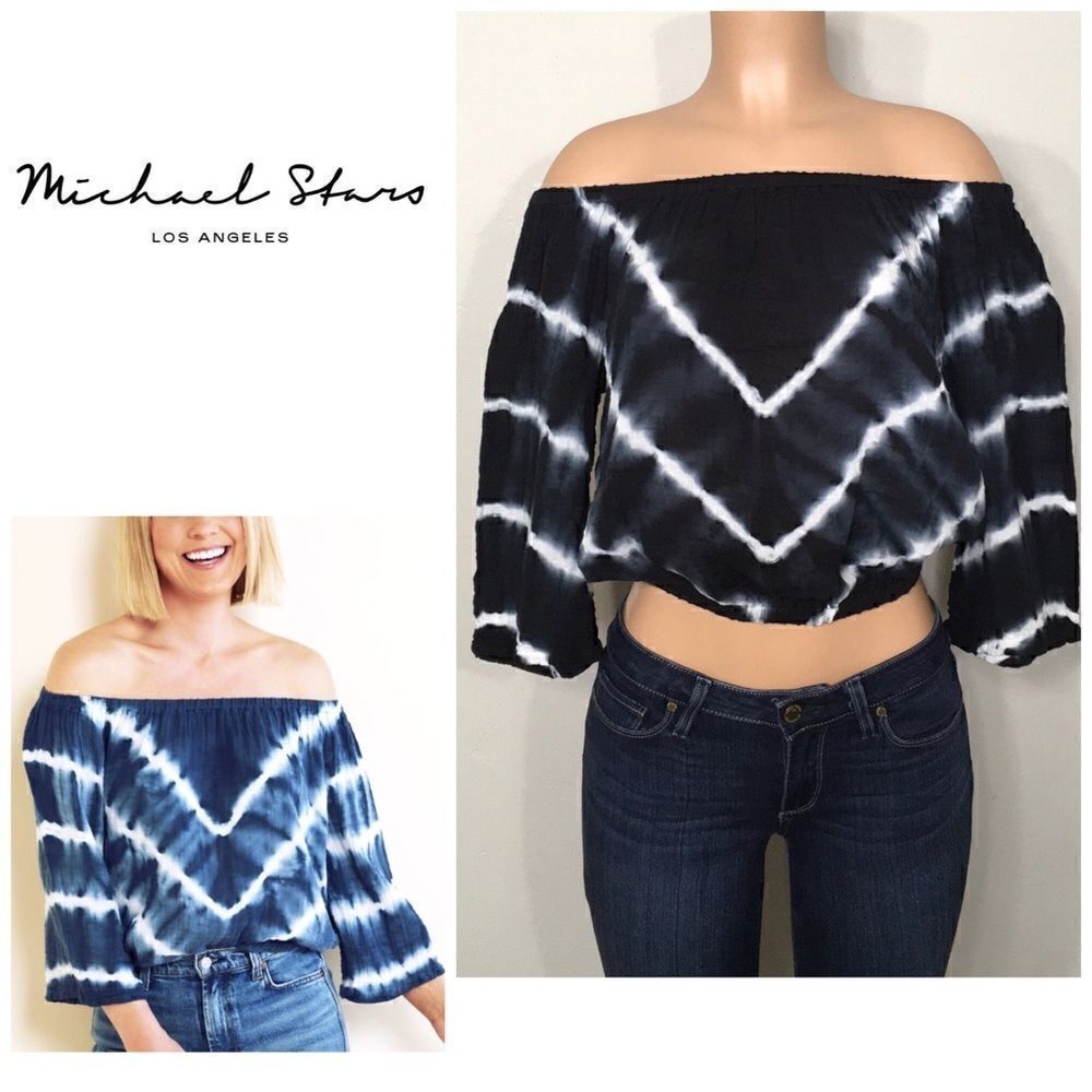 Michael Stars Tie Dye peasant top. New